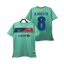 FC Barcelone Maillot avec flocage A INIESTA 8 Rétro Extérieur 2010 2011 ,Homme MC