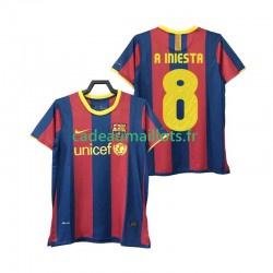 FC Barcelone Maillot avec flocage A INIESTA 8 Rétro Domicile 2010 2011 ,Homme MC