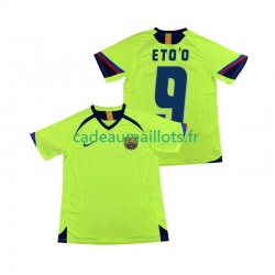 FC Barcelone Maillot avec flocage ETOO 9 Rétro Extérieur 1998 2006 ,Homme MC