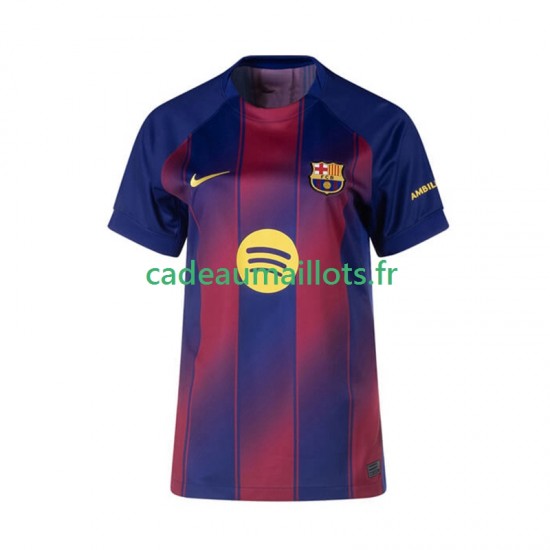 FC Barcelone Maillot avec flocage Domicile 2025-2026 ,Femme MC