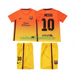 FC Barcelone Maillot avec flocage Lionel Messi 10 Rétro Extérieur 2012 2013 ,Tenue Enfant MC