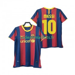FC Barcelone Maillot avec flocage Lionel Messi 10 Rétro Domicile 2010 2011 ,Homme MC