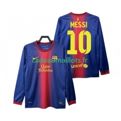 FC Barcelone Maillot avec flocage Lionel Messi 10 Rétro Domicile 2012 2013 ,Homme ML