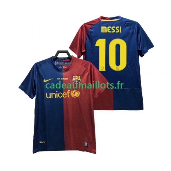 FC Barcelone Maillot avec flocage Lionel Messi 10 Champions League Rétro Domicile 2008 2009 ,Homme MC FC Barcelone Maillot avec flocage Lionel Messi 10 Champions League Rétro Domicile 2008 2009 ,Homme MC
