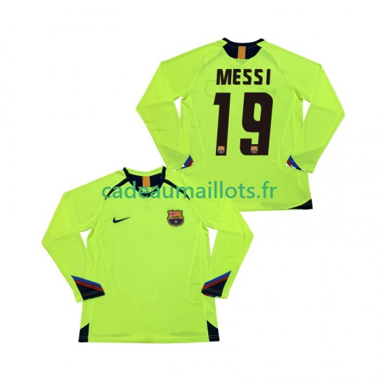 FC Barcelone Maillot avec flocage Lionel Messi 19 Rétro Extérieur 1998 2006 ,Homme ML FC Barcelone Maillot avec flocage Lionel Messi 19 Rétro Extérieur 1998 2006 ,Homme ML