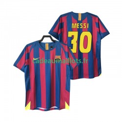 FC Barcelone Maillot avec flocage Lionel Messi 30 Rétro Domicile 1998 2006 ,Homme MC