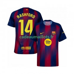 FC Barcelone Maillot avec flocage Marcus Rashford 14 Domicile 2025-2026 ,Homme MC