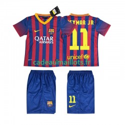 FC Barcelone Maillot avec flocage Neymar JR 11 Rétro Domicile 2013 2014 ,Tenue Enfant MC