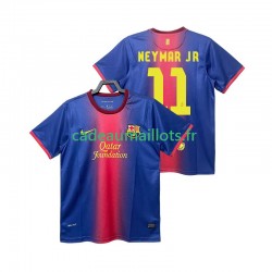 FC Barcelone Maillot avec flocage Neymar JR 11 Rétro Domicile 2012 2013 ,Homme MC