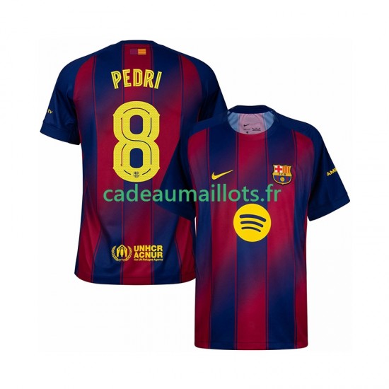 FC Barcelone Maillot avec flocage Pedri 8 Champions League Domicile 2025-2026 ,Homme MC