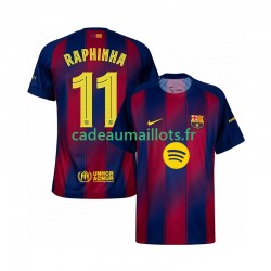 FC Barcelone Maillot avec flocage Raphinha 11 Champions League Domicile 2025-2026 ,Homme MC