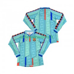 FC Barcelone Maillot avec flocage Rétro Extérieur 1996 2004 ,Homme ML
