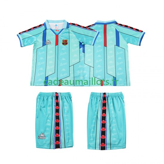 FC Barcelone Maillot avec flocage Rétro Extérieur 1996 2004 ,Tenue Enfant MC
