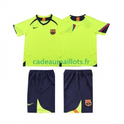 FC Barcelone Maillot avec flocage Rétro Extérieur 1998 2006 ,Tenue Enfant MC