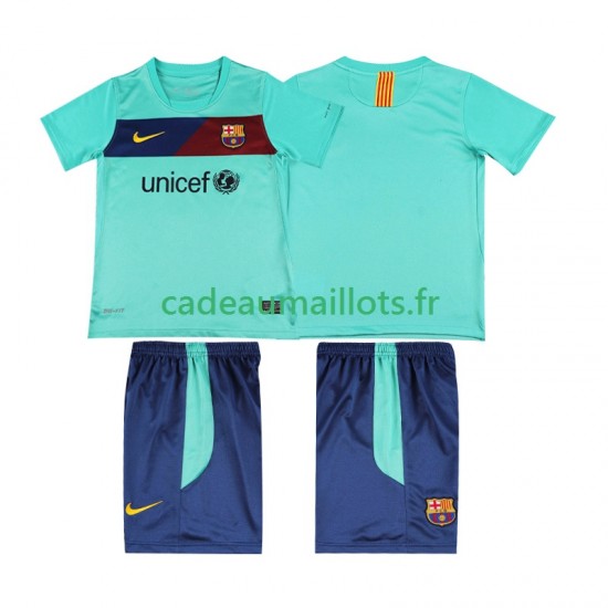 FC Barcelone Maillot avec flocage Rétro Extérieur 2010 2011 ,Tenue Enfant MC
