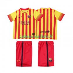 FC Barcelone Maillot avec flocage Rétro Extérieur 2013 2014 ,Tenue Enfant MC