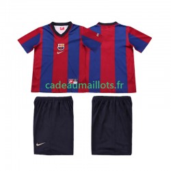 FC Barcelone Maillot avec flocage Rétro Domicile 1988 2002 ,Tenue Enfant MC