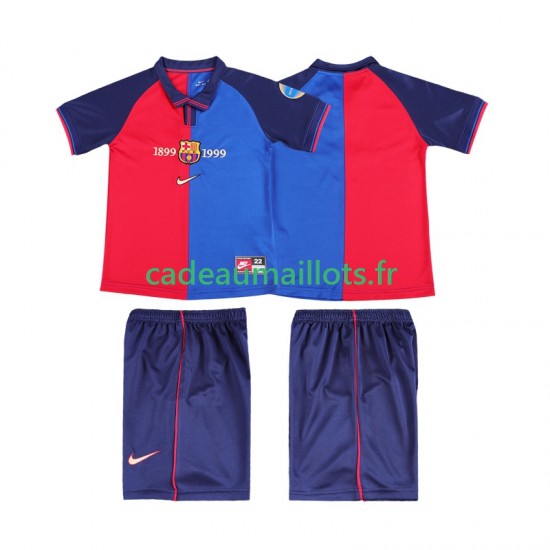 FC Barcelone Maillot avec flocage Rétro Domicile 2002 2022 ,Tenue Enfant MC