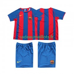 FC Barcelone Maillot avec flocage Rétro Domicile 1999 1998 ,Tenue Enfant MC