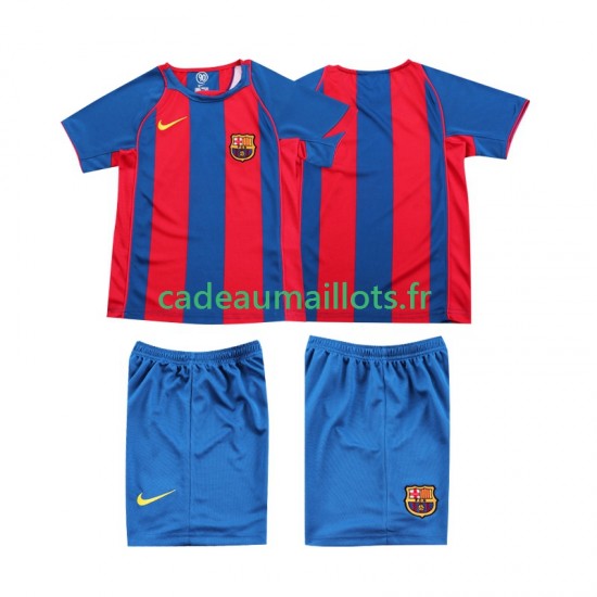 FC Barcelone Maillot avec flocage Rétro Domicile 1999 1998 ,Tenue Enfant MC