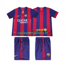 FC Barcelone Maillot avec flocage Rétro Domicile 2014 2015 ,Tenue Enfant MC