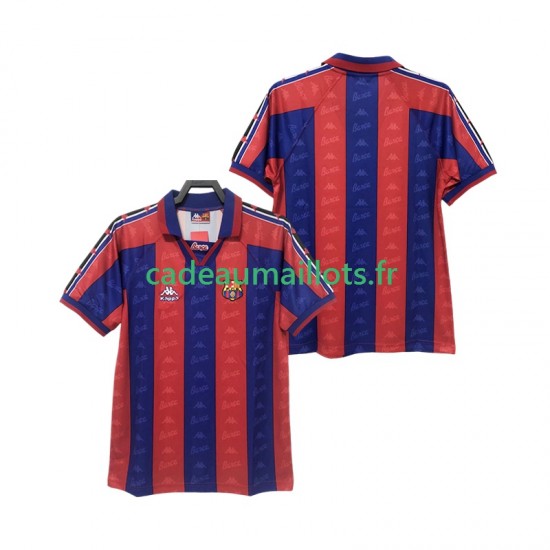 FC Barcelone Maillot avec flocage Rétro Domicile 1996 2004 ,Homme MC