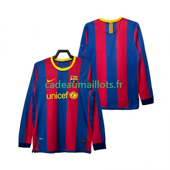 FC Barcelone Maillot avec flocage Rétro Domicile 2010 2011 ,Homme ML