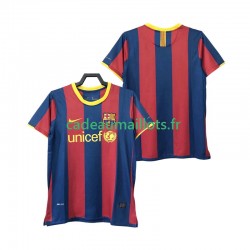 FC Barcelone Maillot avec flocage Rétro Domicile 2010 2011 ,Homme MC