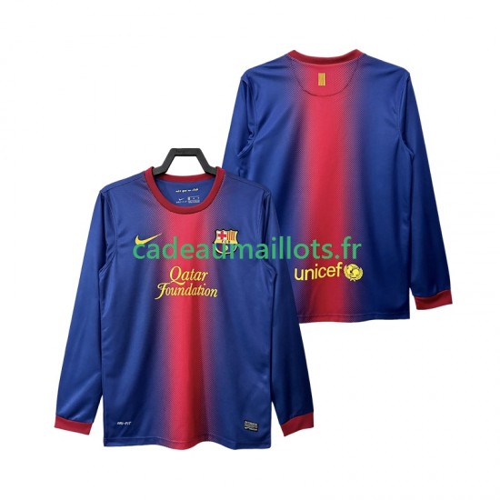 FC Barcelone Maillot avec flocage Rétro Domicile 2012 2013 ,Homme ML