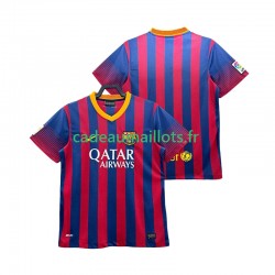 FC Barcelone Maillot avec flocage Rétro Domicile 2013 2014 ,Homme MC