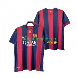 FC Barcelone Maillot avec flocage Rétro Domicile 2014 2015 ,Homme MC