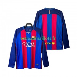 FC Barcelone Maillot avec flocage Rétro Domicile 2016 2017 ,Homme ML