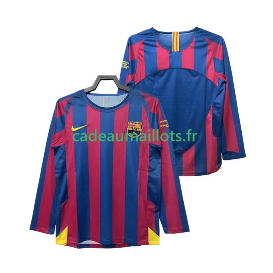 FC Barcelone Maillot avec flocage Champions League Rétro Domicile 1998 2006 ,Homme ML FC Barcelone Maillot avec flocage Champions League Rétro Domicile 1998 2006 ,Homme ML