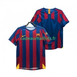 FC Barcelone Maillot avec flocage Champions League Rétro Domicile 1998 2006 ,Homme MC