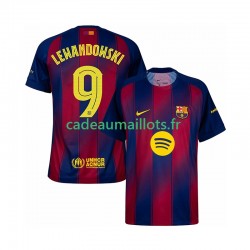 FC Barcelone Maillot avec flocage Robert Lewandowski 9 Champions League Domicile 2025-2026 ,Homme MC