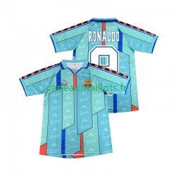 FC Barcelone Maillot avec flocage Ronaldo 9 Rétro Extérieur 1996 2004 ,Homme MC