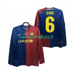 FC Barcelone Maillot avec flocage XAVI 6 Champions League Rétro Domicile 2008 2009 ,Homme ML