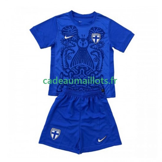 Finlande Maillot avec flocage Extérieur 2025 ,Tenue Enfant MC