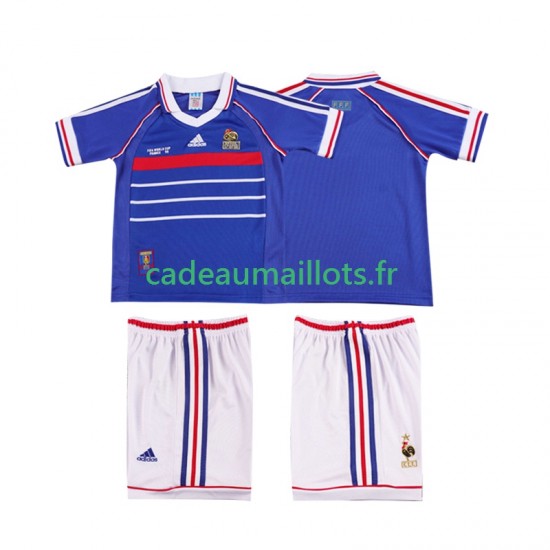 France Maillot avec flocage Rétro Domicile 1988 ,Tenue Enfant MC
