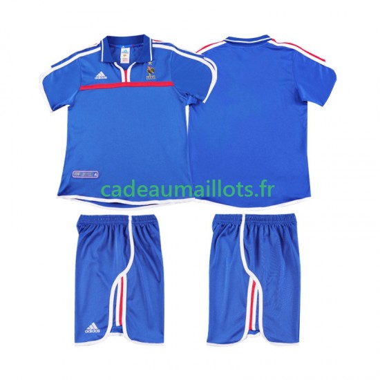 France Maillot avec flocage Rétro Domicile 2022 ,Tenue Enfant MC