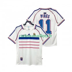 France Maillot avec flocage PIRES 11 Rétro Extérieur 1988 ,Homme MC