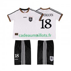 Allemagne Maillot avec flocage KLINSMANN 18 Rétro Domicile 1996 ,Tenue Enfant MC