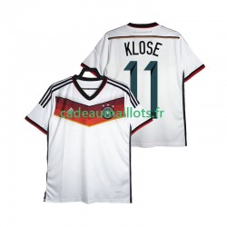 Allemagne Maillot avec flocage Klose 11 Rétro Domicile 2014 ,Homme MC