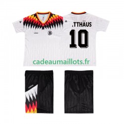 Allemagne Maillot avec flocage MATTHAUS 10 Rétro Domicile 1994 ,Tenue Enfant MC