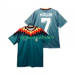 Allemagne Maillot avec flocage MOLLER 7 Rétro Extérieur 1994 ,Homme MC