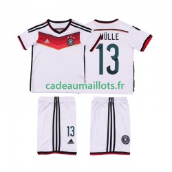 Allemagne Maillot avec flocage MULLER 13 Rétro Domicile 2014 ,Tenue Enfant MC