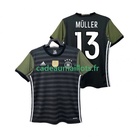 Allemagne Maillot avec flocage MULLER 13 Rétro Extérieur 2016 ,Homme MC