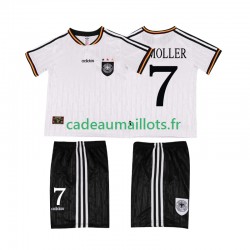 Allemagne Maillot avec flocage Moller 7 Rétro Domicile 1996 ,Tenue Enfant MC