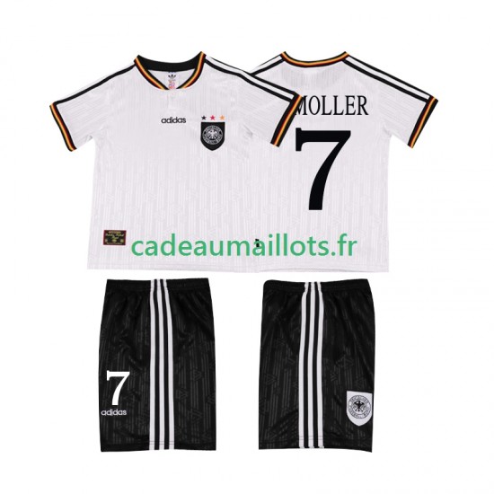 Allemagne Maillot avec flocage Moller 7 Rétro Domicile 1996 ,Tenue Enfant MC