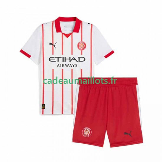 Maillot avec flocage Girona Domicile 2025-2026 ,Tenue Enfant MC